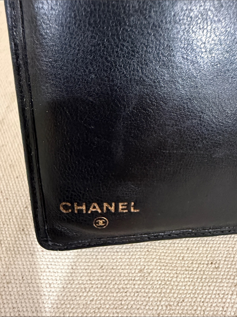 Authentic CHANEL Mini Black CC Logo Chanel Wallet Credit card wallet 4.5” x 3” - Picture 8 of 11